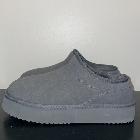 NWOT AE Tan/Brown Slip-On Platform “The Hangout” Bootie Slippers.  Size 9. - Picture 2 of 13